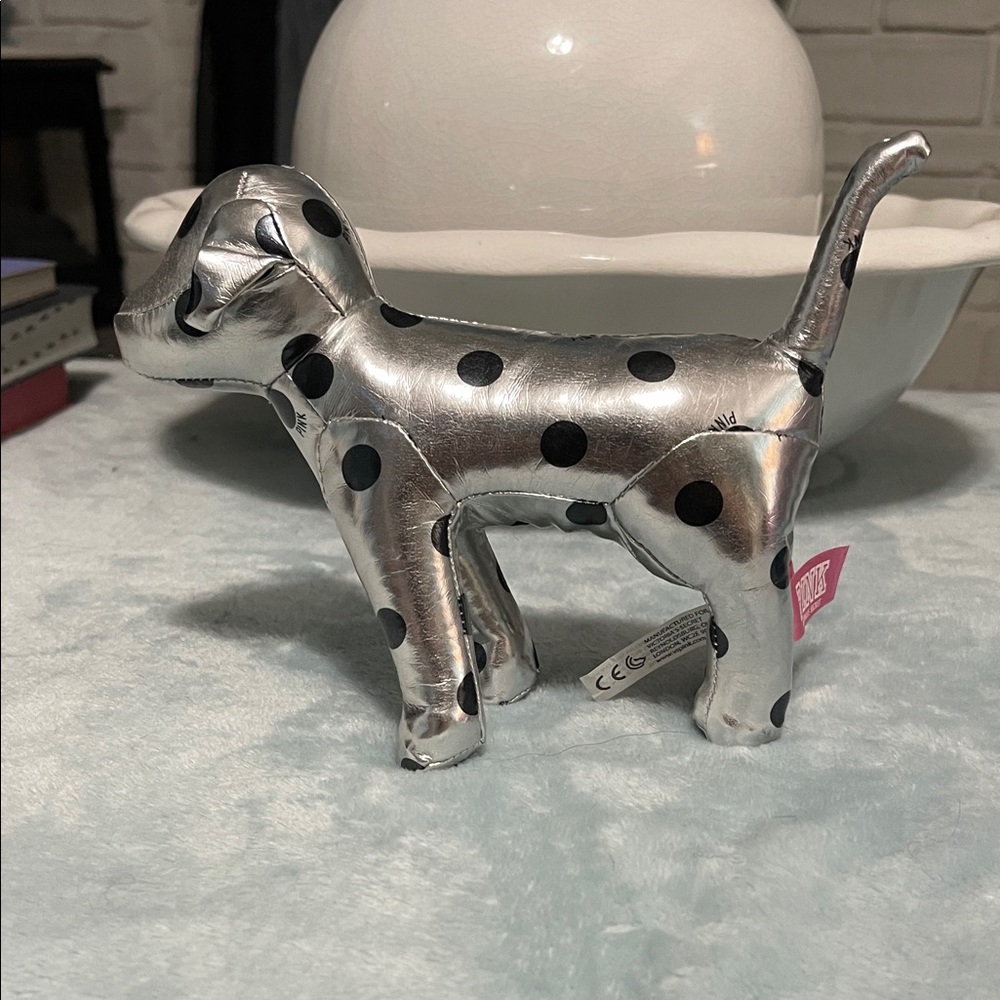 Victoria's Secret Silver and Black Polka Dot Dog
